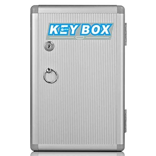 kleverkitchen Glosen 24 Keys Aluminium Finish Wall-Mount Key Box/Key Cabinet with Lock (Silver)-picture-23