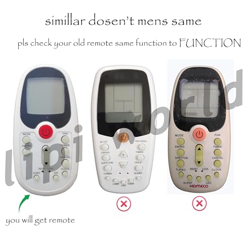 Image of LipiWorld 3 AC Remote Control (Old Remote Exactly Same Remote Will Only Work) Compatible for VOLTAS AC Remote