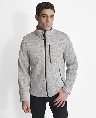 DKNY Men's Water Resistant Soft Sweater Fleece Jacket2