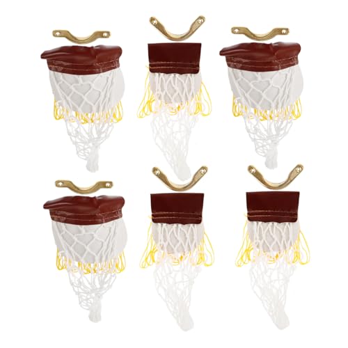 HONMEET 6Sets Billiard Pocket Reducers with Small Iron Corner Nets for Convenient Ball Storage Essential Billiard Accessories for Home Club Use