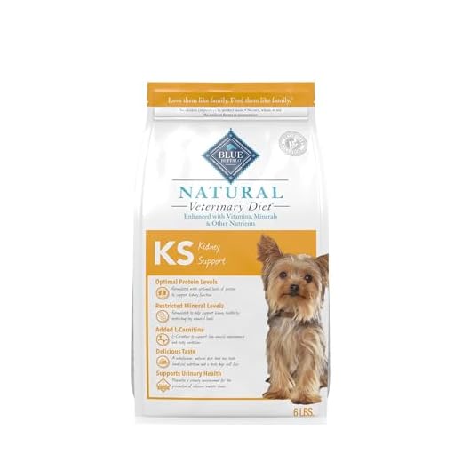 Blue Buffalo Natural Veterinary Diet KS Kidney Support Dry Dog Food, Chicken 6-lb Bag