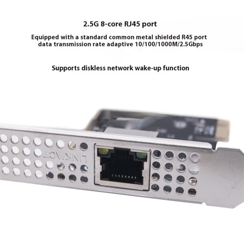 Carte PCIe 2,5 Gbit/s avec RJ45 blindé anti-interférence