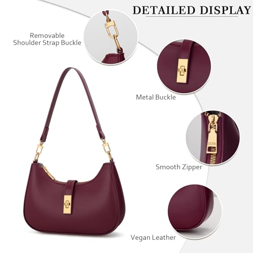Image of KKXIU Shoulder Bag for Women Cute Hobo Vegan Leather Handbag