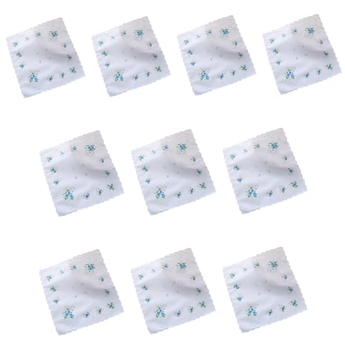 Lady Fragmented Flowers Square Handkerchief Women Cloth Wipe Sweat Bandana Reusable Thin Neck Scarfs