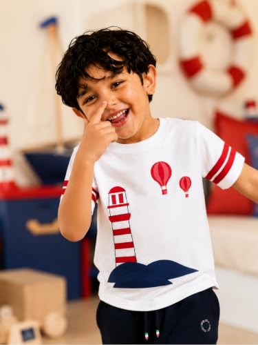 Image of Pilolo Kids Soft Cotton Lycra Pocket T-Shirt for Boy's