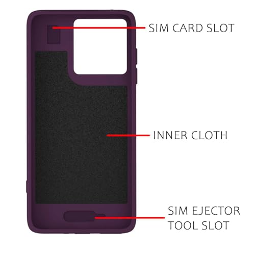 Image of Back Cover | MagFit Ring Design (Non-Magnetic) | Shockproof Case | Anti-Slip Grip | Raised Camera Edges | Slim Protective Case for Motorola Moto G67 Power 5G / G57 Power 5G (Purple)
