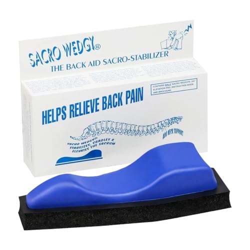 Sacro Wedgy Male Sacrum Support Wedge with 3/4 Elevation Pad & Booklet
