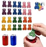 12 Piezas Abrelatas de latas pop,Nuevo Abrelatas para bebidas, Herramienta para abrir latas con tapa abatible, Con sello antipolvo,Apto para refrescos de cola, cerveza, refrescos y gaseosas