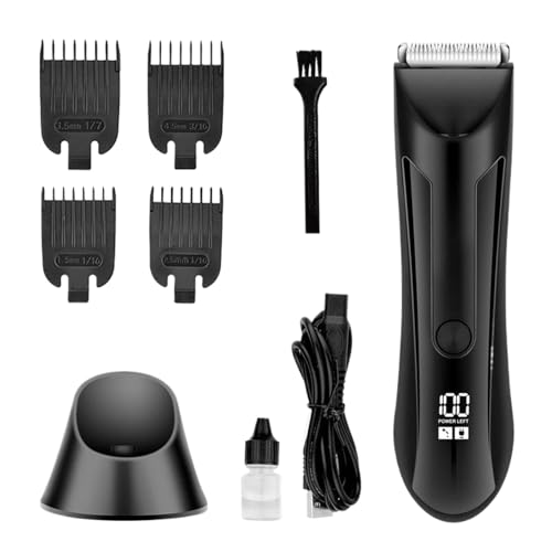 Cortapelos corporales eléctricos para hombre que eliminan el vello facial y corporal sin tirones