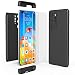 Produktbild NALIA 360 Grad Handyhülle kompatibel mit Huawei P40 Pro Hülle, Hard-Case & Display-Schutzfolie, Full-Cover Rundum Skin Schutzhülle Slim Etui Case, Handy-Tasche Screen Protector Folie, Farbe:Schwarz