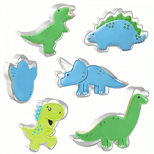 JOB JOL Dinosaur 6-Piece Cookie Set