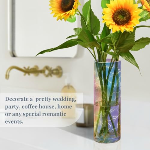 Jarrón de diseño iridiscente premium de 30 cm para decoración 5