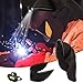 Welding Helmet Cover and Helmet Bib Set with Headlight, Welding-Helmet Extended Headcover with Press Fit Seal, Full Protection Hood Welding Cap Compatible with Most Welding-Masks