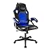Produktbild play haha. Gaming Stuhl Bürostuhl Drehstuhl Computerstuhl Arbeitsstuhl Schreibtischstuhl Ergonomischer Stuhl Rennstuhl Lederstuhl PC Gaming Stuhl (Blau)