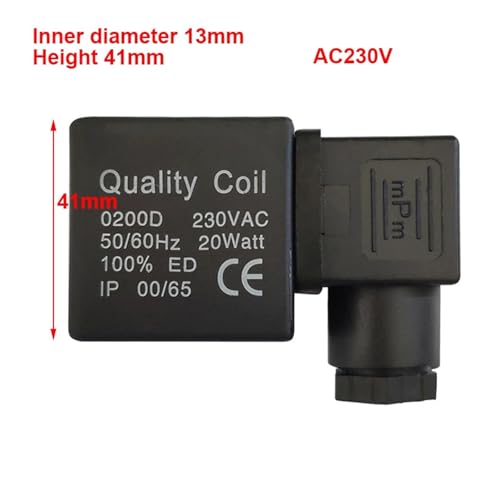 Bobine solénoïde 0200D AC230V pour électrovanne de vidange 41mm - 3