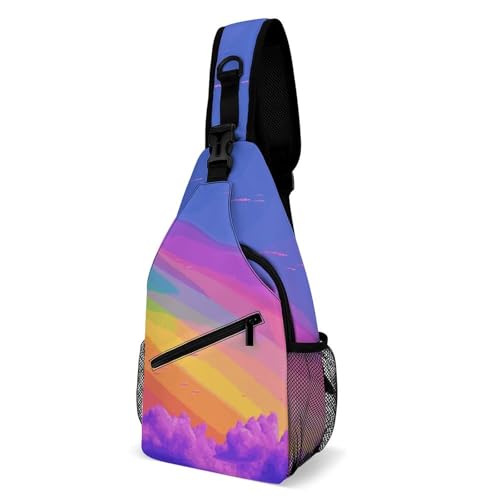 Bolso tipo sling casual para viaje y senderismo unisex miniatura 1