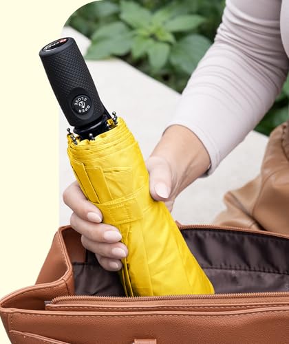 Image of Repel Windproof Travel Umbrella - Compact & Withstands Winds up to 100MPH , Strongest Premium Auto Folding Umbrella for Rain and Sun - Durable, Light & Portable for Women & Men , Fits Backpack & Cars