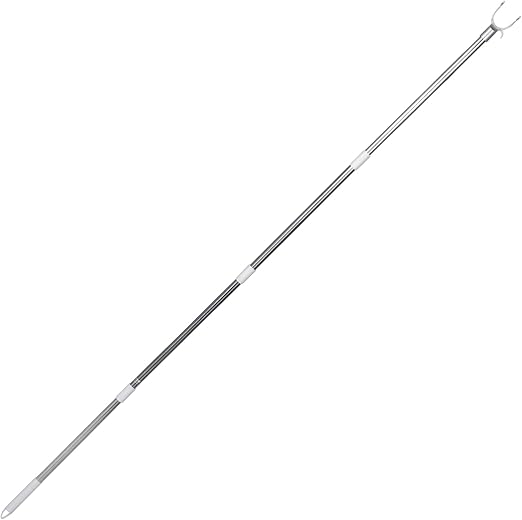 Cabilock Long Reach Pole Closet Pole with Utility Hooks