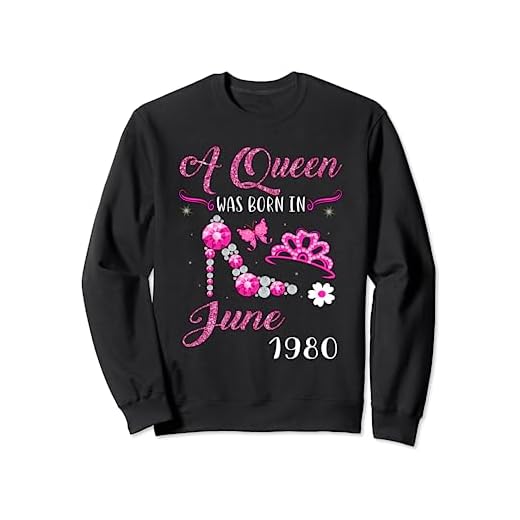 A Queen Was Born in June 1980 Regalo de cumpleaños 41 Sudadera