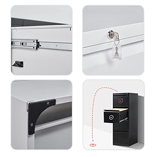 Armadietto in metallo con 4 cassetti, design moderno e minimalista, per casa e ufficio, soluzione di archiviazione efficiente per documenti e accessori
