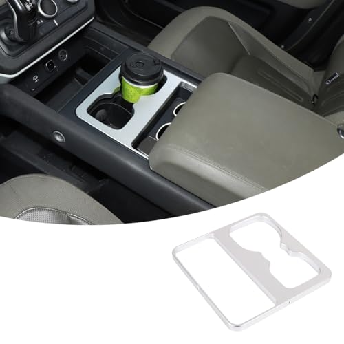 Insert de porte-gobelet Defender en aluminium brossé, la finition haut de gamme de console