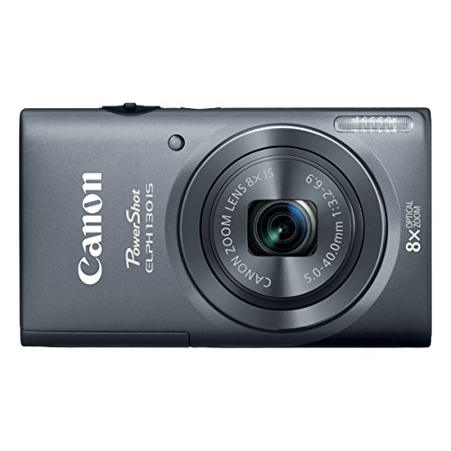 Canon PowerShot ELPH 130 IS 16.0 MP Digital Camera with 8x Optical Zoom 28mm Wide-Angle Lens and 720p HD Video Recording (Silver)(Renewed)