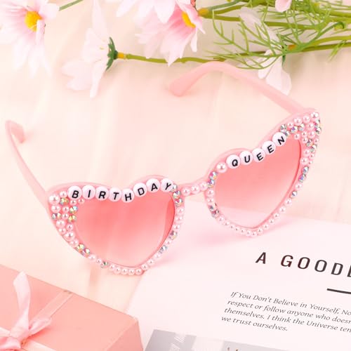 Tiebax Birthday Queen Sunglasses - Happy Birthday Glasses for Women and Girls2
