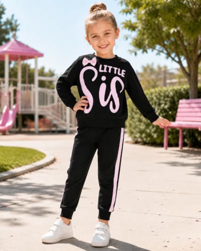 Image of Girls 2 Piece Outfits Toddler Girls Leopard Print T-Shirt and Leggings Set School Outfits Girl Clothes Fall Sets