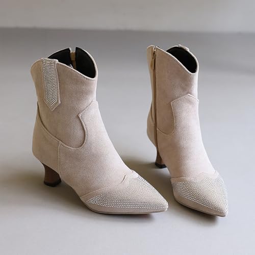 Bottines en strass de créateur avec talon aiguille géométrique