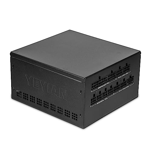 Yeyian Alimentatore per PC modulare Pegasus 850 W 80+ Gold | PCI-E Generazione 5 | ATX 12V Versione 3.0 | 80+ Oro | Cavi Piatti | Ventola da 140 mm | PC da Gioco RTX 4070 Ti / 4080/4090 - Alimentatore - Immagine 2