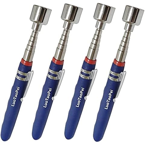 20lb.Telescoping Magnet Stick,Magnetic Pickup Tool, Gadget for Men Tool Telescoping Magnet Stick,Gifts for Men for Auto Repairer Carpentry etc.Extend up to 30". Small Metal Extends Tools. (4PCS) Cover