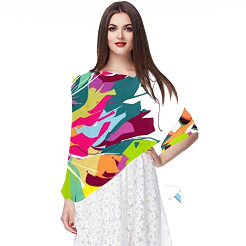 Foulard en mousseline de soie pour femme parfait pour l'automne