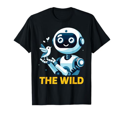 Wild Retro Vintage Machine Robot Art Science & Math Boy Kid T-Shirt