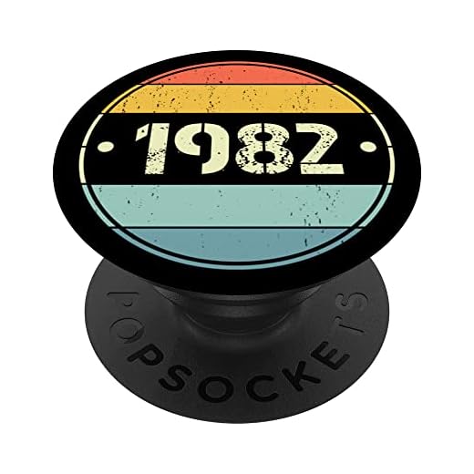 1982 edición limitada 1982 cumpleaños Popsocket para hombres y mujeres PopSockets PopGrip Intercambiable