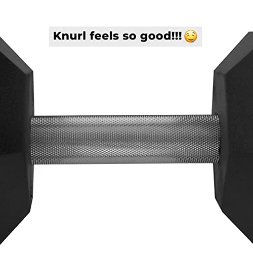 Image of BullrocK Hex Dumbbells with Fully Knurled Straight Handle for Home & Commercial Gyms Rubber Steel Dumbbell Set of 2.5kg to 50kg Pair (80kg Set (40kg x 2))