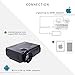 VANKYO Leisure 3 (Upgraded Version) LED Portable Projector with Carrying Bag, Compatible with Fire TV Stick, PS4, Xbox, 170'' Display and 1080P Supported with Free HDMI Cable (2-Black)