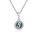 TGLS Spakling Blue Letter S Initial Charm Alphabet Capital Name Dangle Beads Compatible With Pandora Charms Bracelets