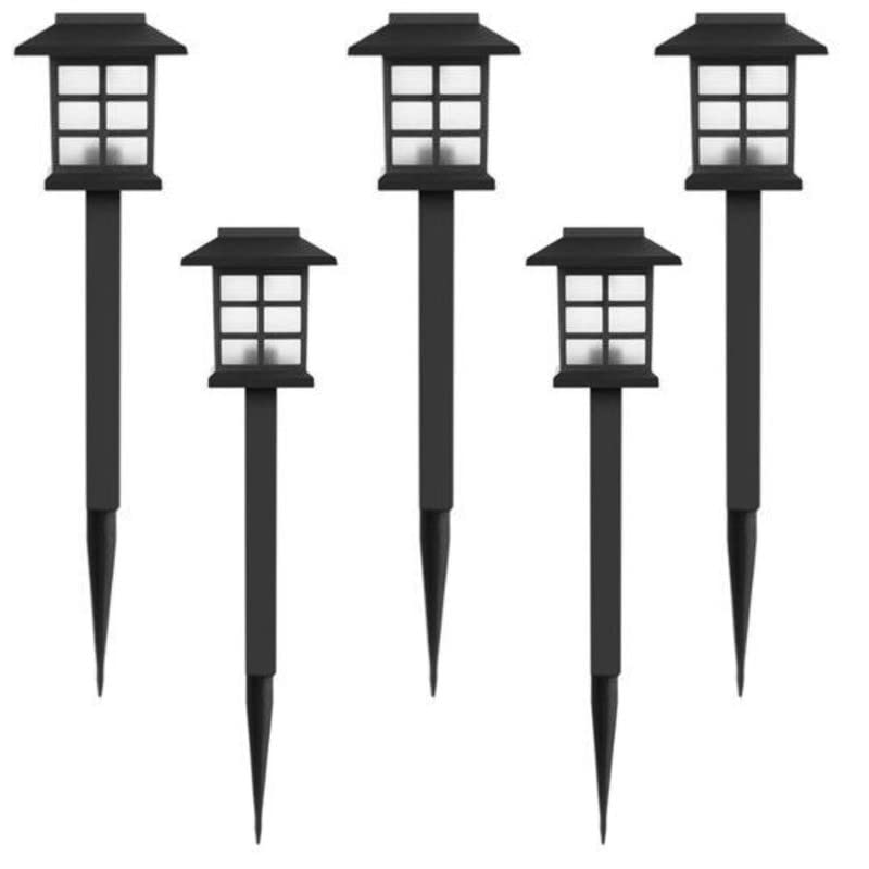 TechKing (Pack of 5 LED Diamond Solar Light witih Waterproof Automatic Outdoor for Garden Stake Decorative Light Lamp for Path Walkway Patio Lawn Yard-image-35