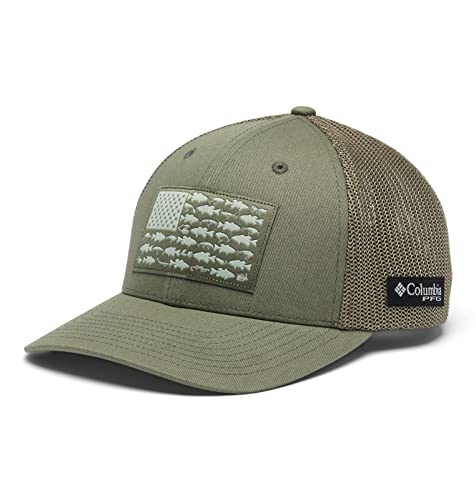 Image of Columbia Unisex PFG Fish Flag Mesh Ball Cap