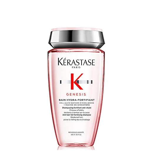 Os 10 melhores shampoos para queda de cabelo em 2025 7 Kérastase Shampoo Genesis Bain Hydra-Fortifiant, Cabelos com queda, Cabelos finos, Prevenção da queda, Flor de Edelweiss, Raiz de gengibre, 250 ml