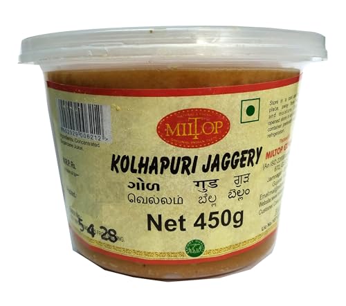 Image of Miltop Kolhapuri Jaggery,1350 g(pack of 3 450gm each)