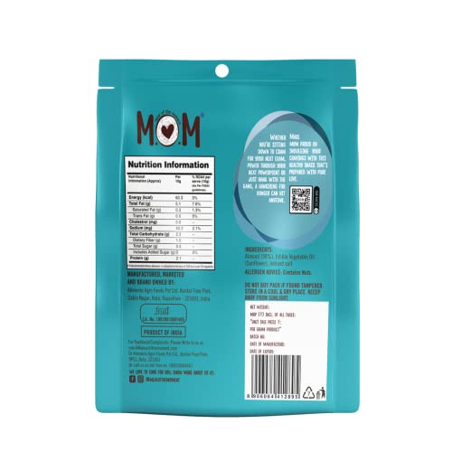 Image of MOM - Meal of the Moment, Roasted & Salted Almonds Combo Dispenser, 10 Pouches each of 12g - Rich source of fiber | High in Protein | Smart Snack | Dry Fruit (Pack of 3)