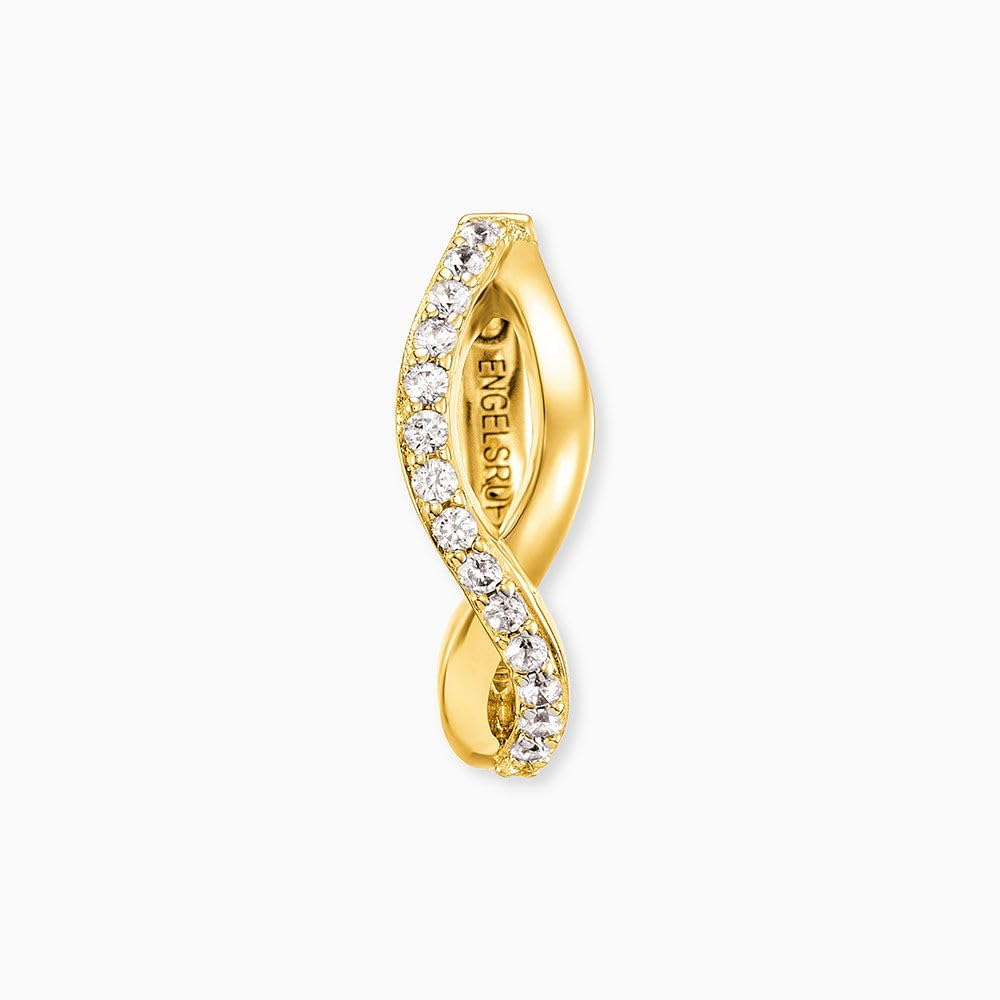 Engelsrufer Damen Creolen Paradise aus Sterling Silber, Zirkonia, Clipverschluss