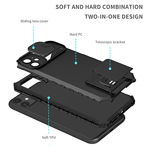 Étui de kickstand iPhone 11 antichoc avec support vertical horizontal - 6