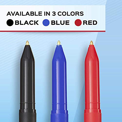 Image of Paper Mate Ballpoint Pens, Write Bros. Blue Ink Pens, Medium Point (1.0mm), 60 Count