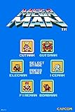 Mega Man Stage Select Video Game Video Gamer Classic Retro Vintage 90s Gaming Megaman Capcom Legacy Collection Megaman 11 Mega Man X Dr Wily Cool Wall Decor Art Print Poster 12x18