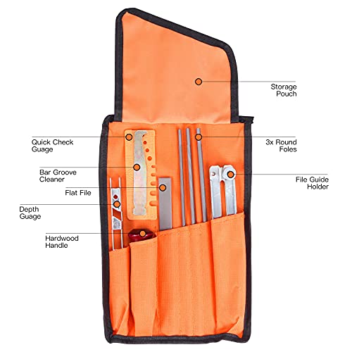 Tallgoo Feilen Set-Kettensägen-Feilensatz, Kettensägen Schärfgerät Wartungssatz für eine große Bandbreite von filigranen… – Bild 5