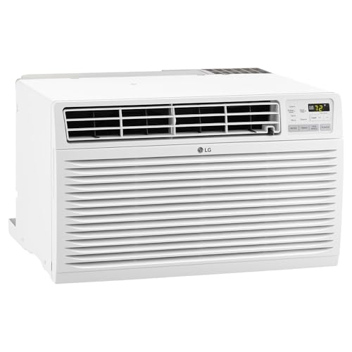 Image of LG 10,000BTU Through the Wall Air Conditioner with Supplemental Heat, 230V, AC Wall Unit for Rooms up to 450 Sq.Ft. (18' x 25' Room Size), Perfect for Bedroom, AC with Remote and Auto-Restart, White