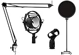 Audibax Podcast Studio Kit Soporte Micrófono + Araña + Anti-Pop