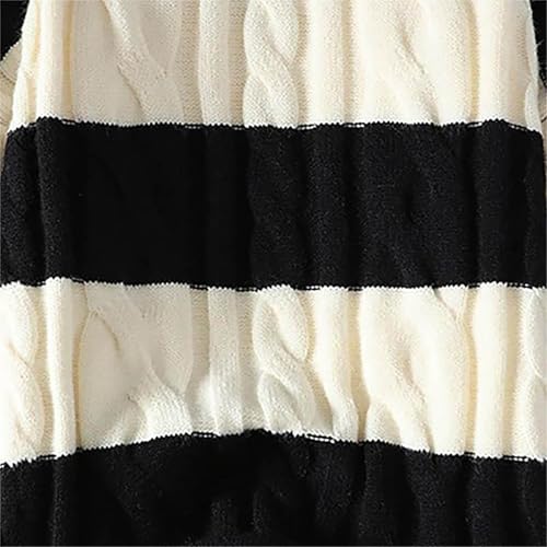 Pull en tricot surdimensionné pour homme pull d'hiver épais rétro pull pour couples vintage Y2K - 5